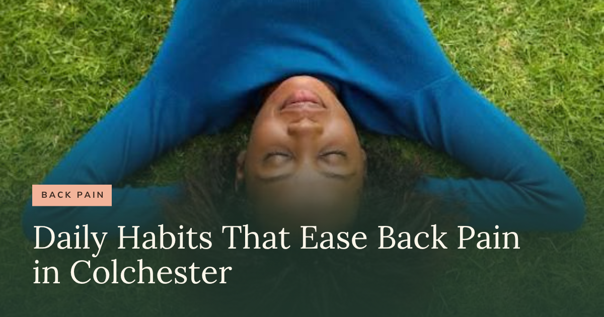 A restful room for back pain relief